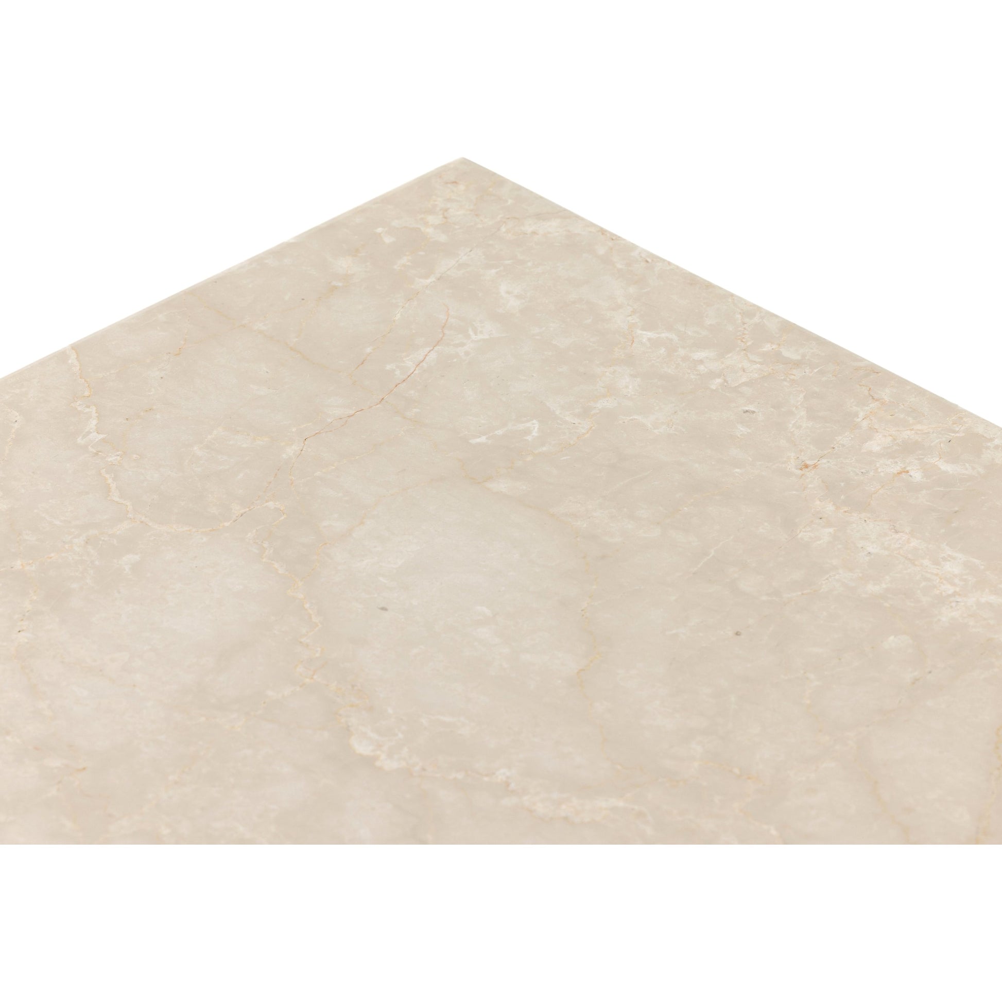 Arum Coffee Table by Four Hands in cream marble. Made from solid marble in a coastal style.