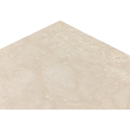 Arum Coffee Table by Four Hands in cream marble. Made from solid marble in a coastal style.
