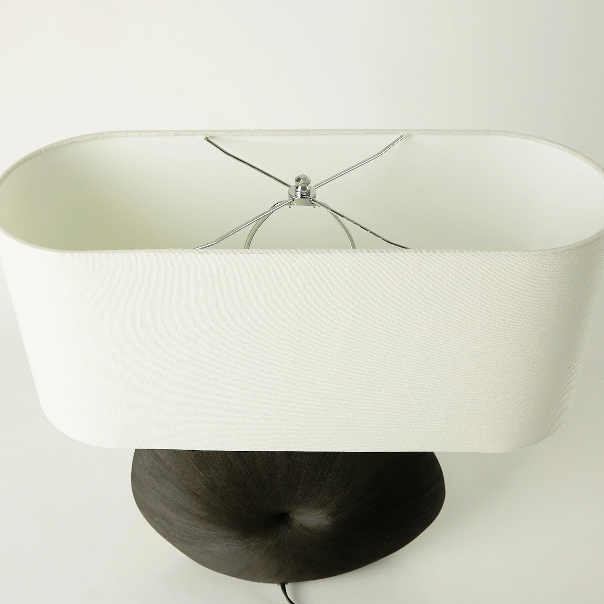 Busaba Table Lamp by Four Hands. Made from ceramic, 65% polyester, 35% flax, linen, thermoplastic in a modern style.