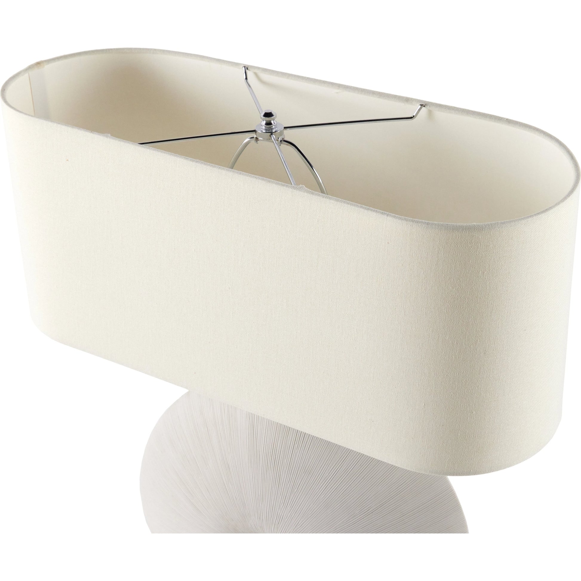 Busaba Table Lamp by Four Hands. Made from ceramic, 65% polyester, 35% flax, linen, thermoplastic in a modern style.