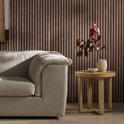 Liad End Table by Four Hands in natural nettlewood. Made from solid nettlewood in a modern style.