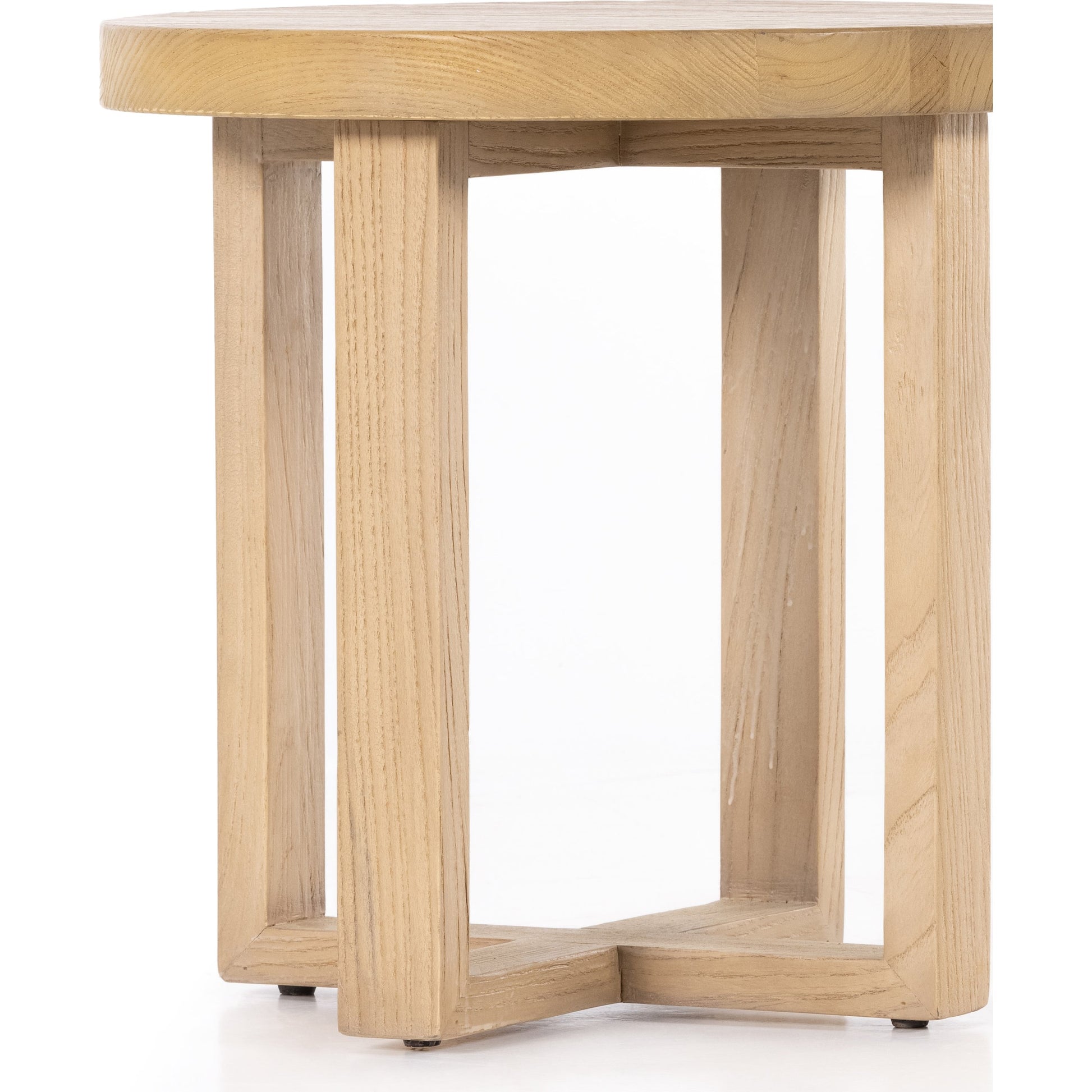 Liad End Table by Four Hands in natural nettlewood. Made from solid nettlewood in a modern style.
