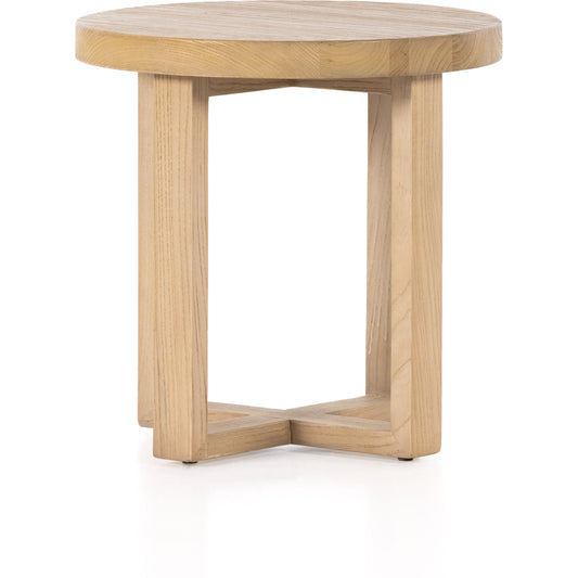 Liad End Table by Four Hands in natural nettlewood. Made from solid nettlewood in a modern style.
