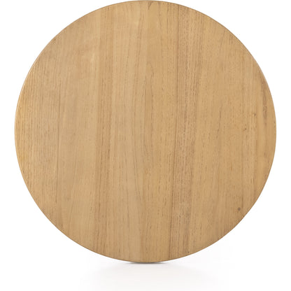 Liad End Table by Four Hands in natural nettlewood. Made from solid nettlewood in a modern style.