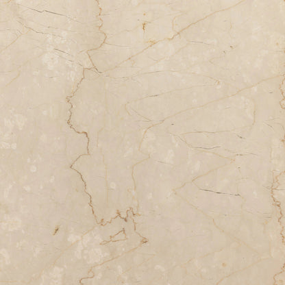 Arum End Table by Four Hands in cream marble. Made from solid marble in a transitional style.