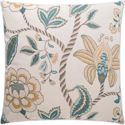 Bronwich by DV Kap Home in blue, turquoise, teal. Made from 51.2% polyester, 28.8% cotton, 20% viscose in a cottage & farmhouse style.