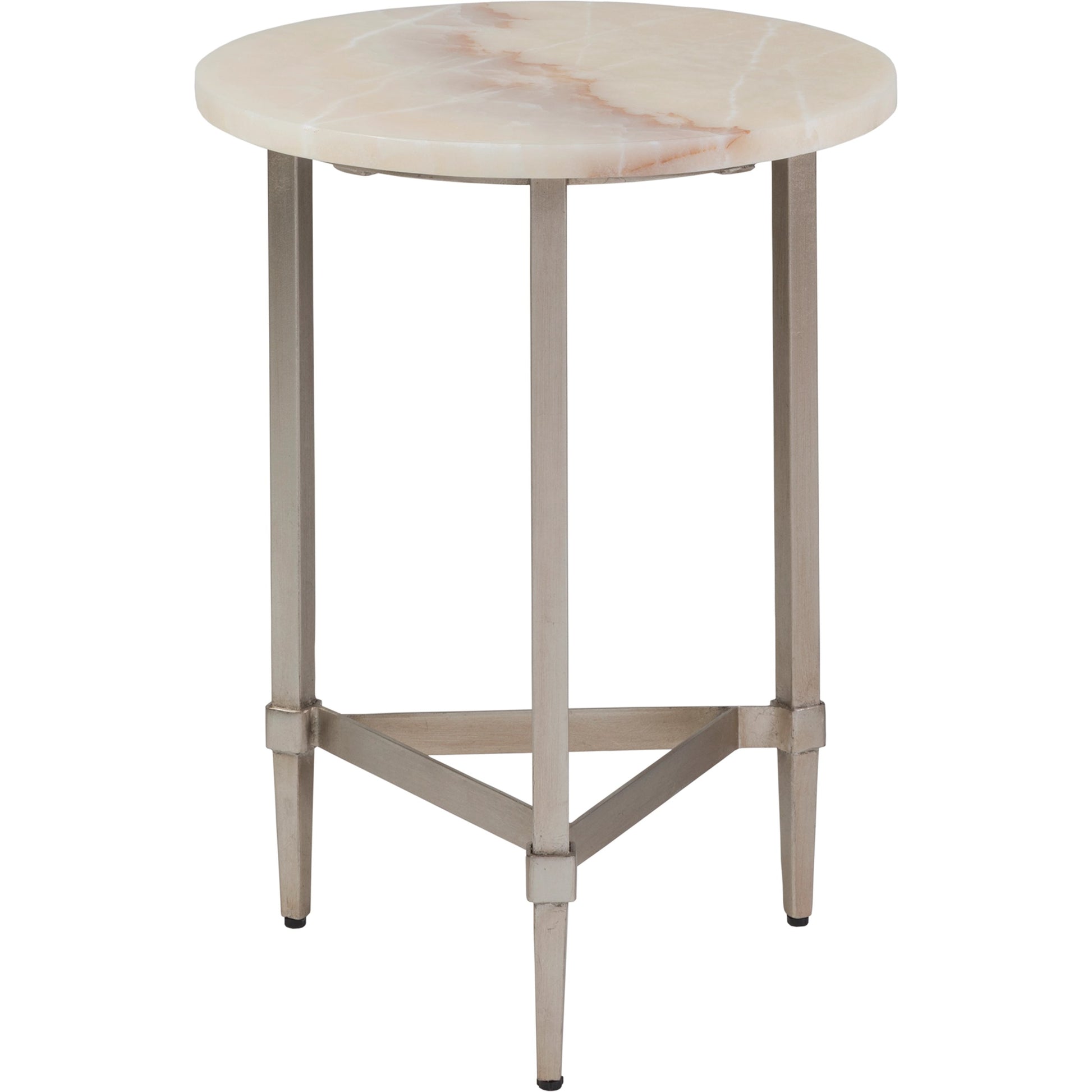 Benton Round Spot Table by Artistica Home in champagne leaf. Made from unique in a modern style.