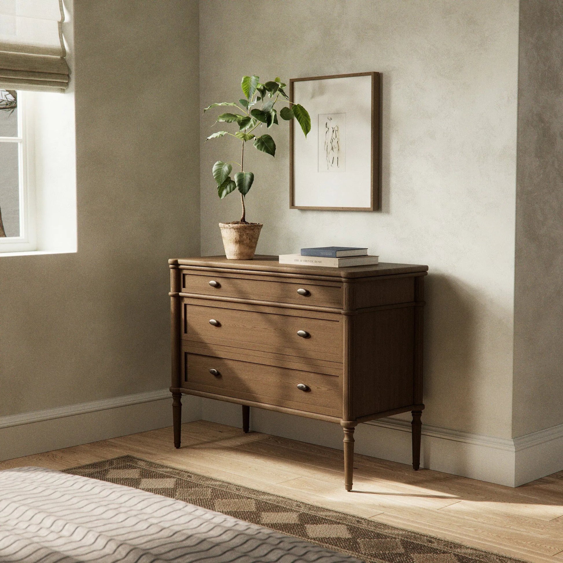 Toulouse Chest by Four Hands. Made from solid oak, oak veneer in a traditional style.