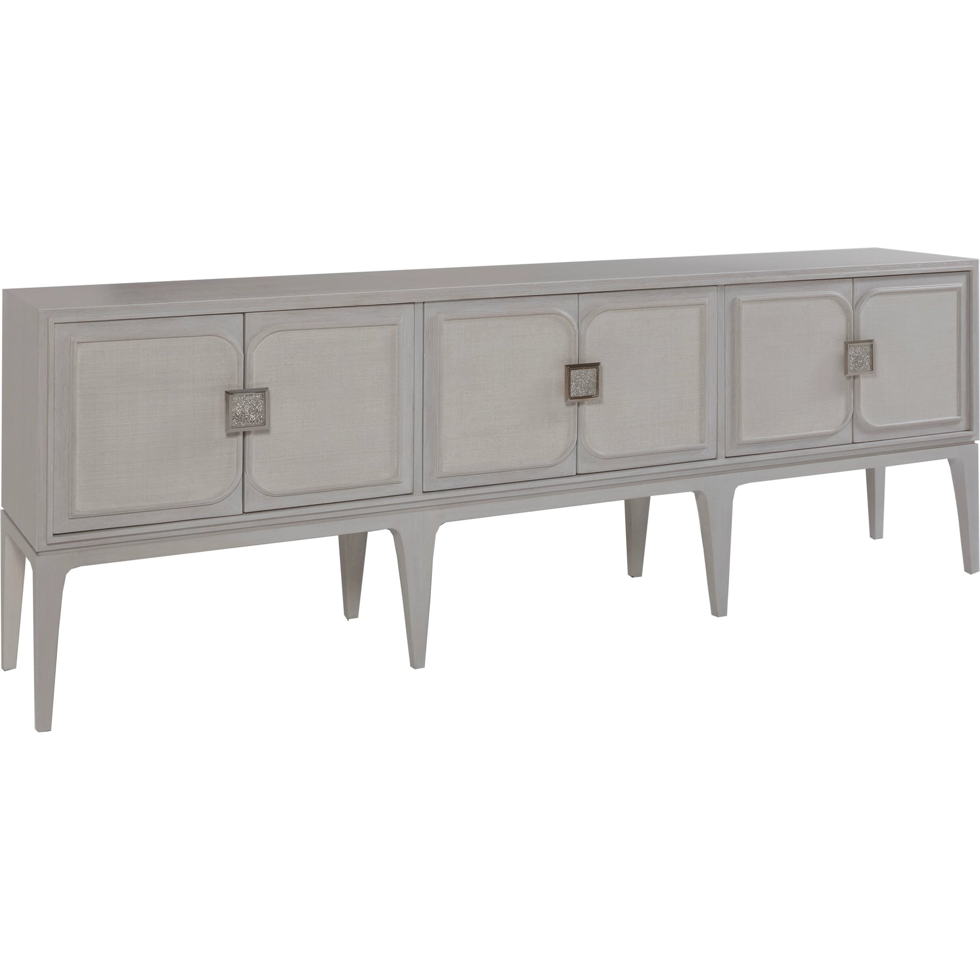 Elixer Long Console by Artistica Home in misty white gray. Made from unique in a modern style.