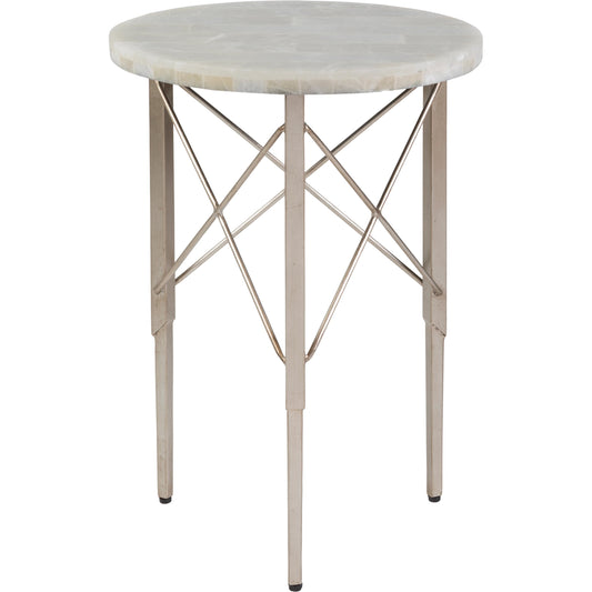 Bernard Spot Table by Artistica Home in champagne leaf. Made from unique in a modern style.