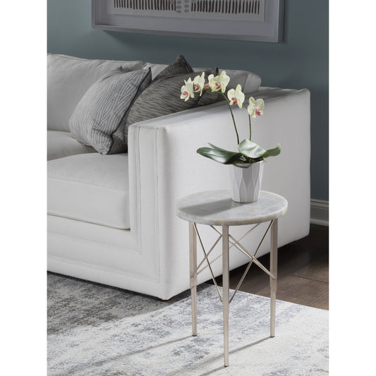 Bernard Spot Table by Artistica Home in champagne leaf. Made from unique in a modern style.