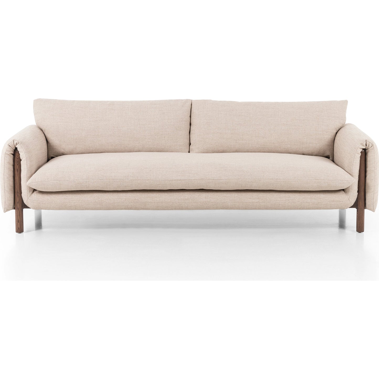 007 SI-1977322 | Additional Silo | Fleming Sofa by Four Hands in alcala wheat, terra brown ash. Made from 70% polyester, 20% viscose (rayon), 10% flax, linen, solid ash, 100% polyester in a modern style.