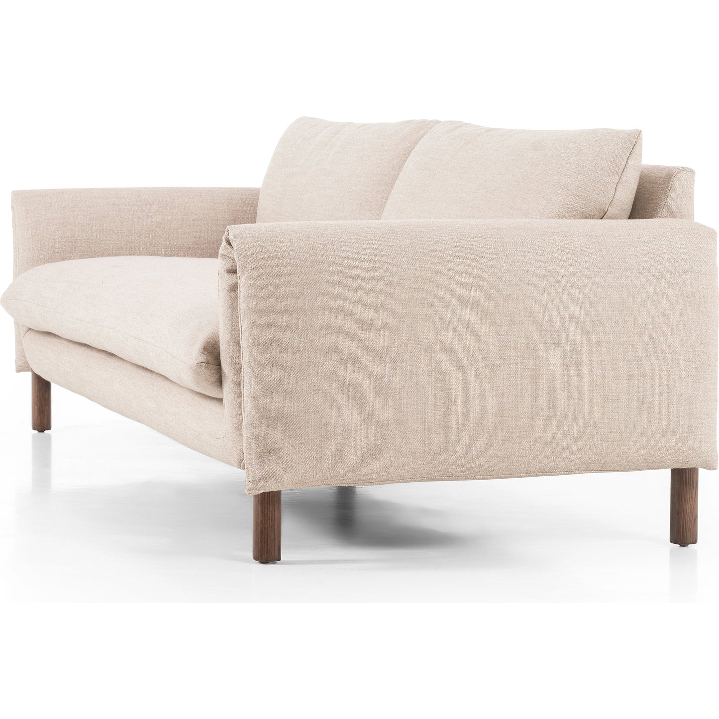 004 SI-1977322 | Additional Silo | Fleming Sofa by Four Hands in alcala wheat, terra brown ash. Made from 70% polyester, 20% viscose (rayon), 10% flax, linen, solid ash, 100% polyester in a modern style.