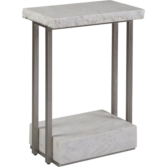 Kenzo Spot Table by Artistica Home in silver leaf. Made from unique in a modern style.