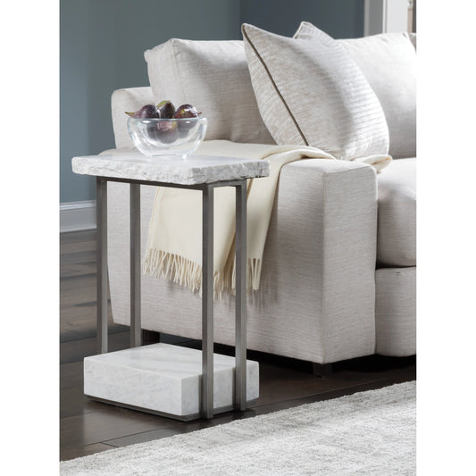 Kenzo Spot Table by Artistica Home in silver leaf. Made from unique in a modern style.