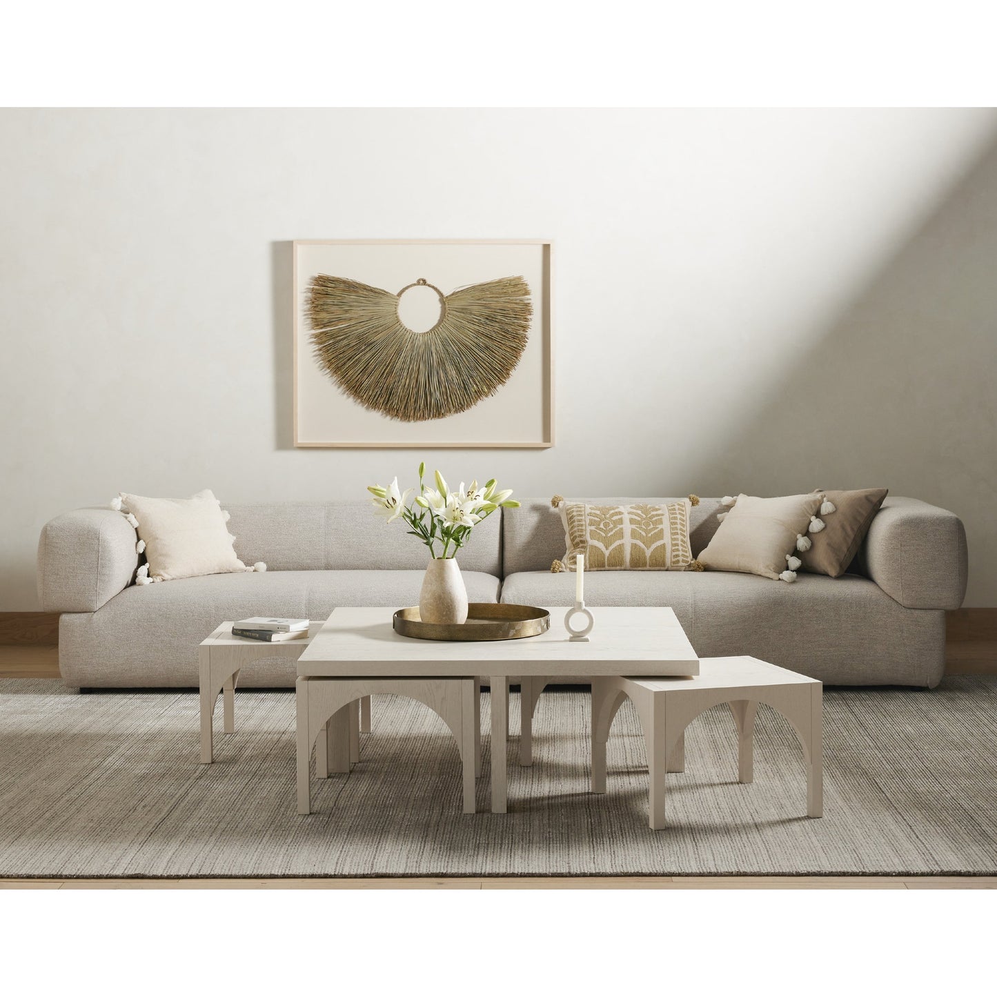 007 SI-1799397 | Lifestyle | Beda Framed Seagrass Object by FH Art Studio by Four Hands. Made from sea grass in a eclectic & global style.