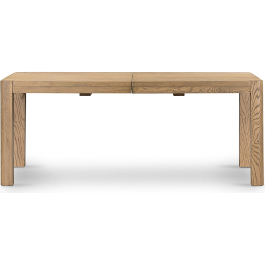 Zuma Extension Dining Table by Four Hands in dune ash, dune ash veneer and dune ash. Made from ash veneer, solid ash in a cottage & farmhouse style.