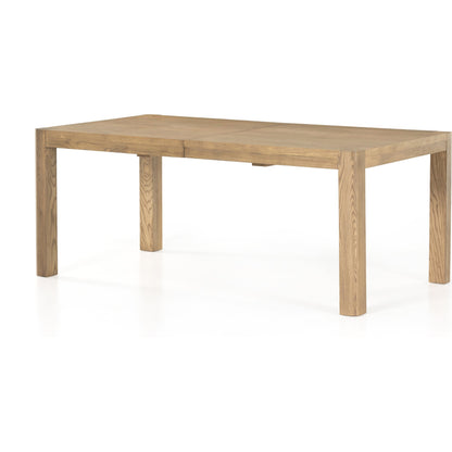 Zuma Extension Dining Table by Four Hands in dune ash, dune ash veneer and dune ash. Made from ash veneer, solid ash in a cottage & farmhouse style.