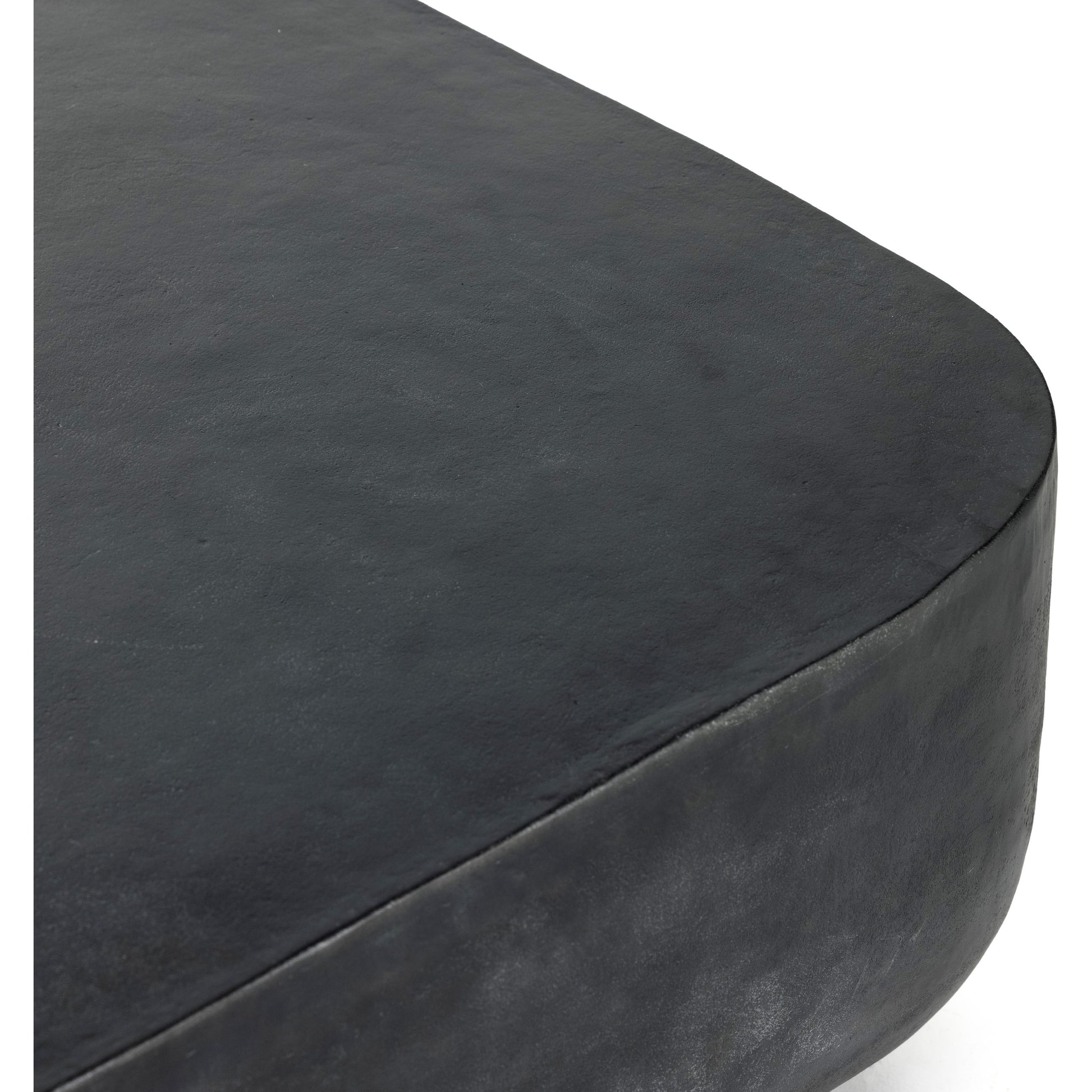 Basil Square Outdoor Coffee Table by Four Hands. Made from aluminum in a coastal style.