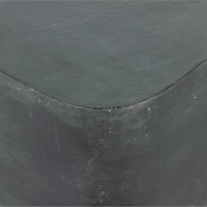 Basil Square Outdoor End Table by Four Hands. Made from aluminum in a modern style.