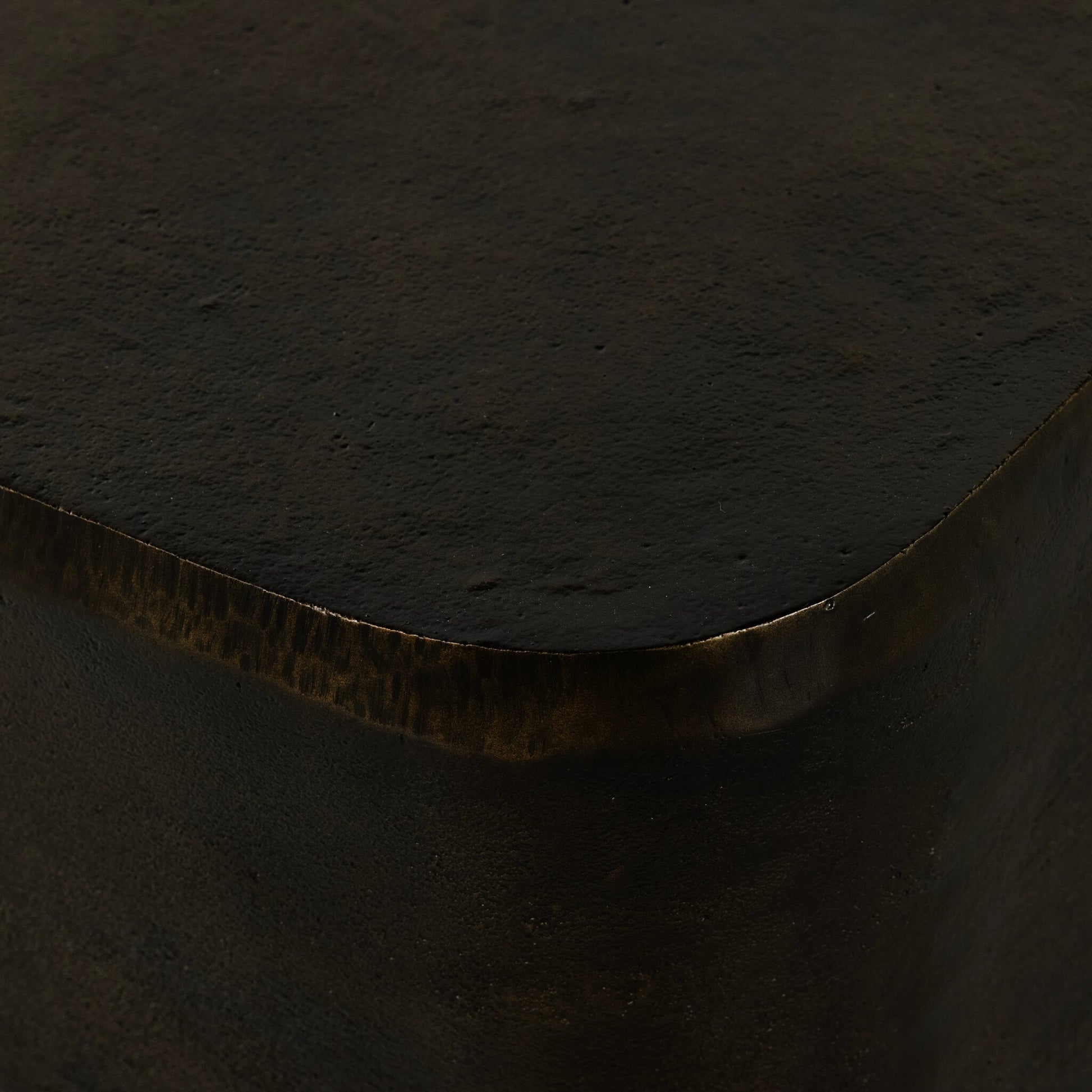 Basil Square Outdoor End Table by Four Hands. Made from aluminum in a modern style.