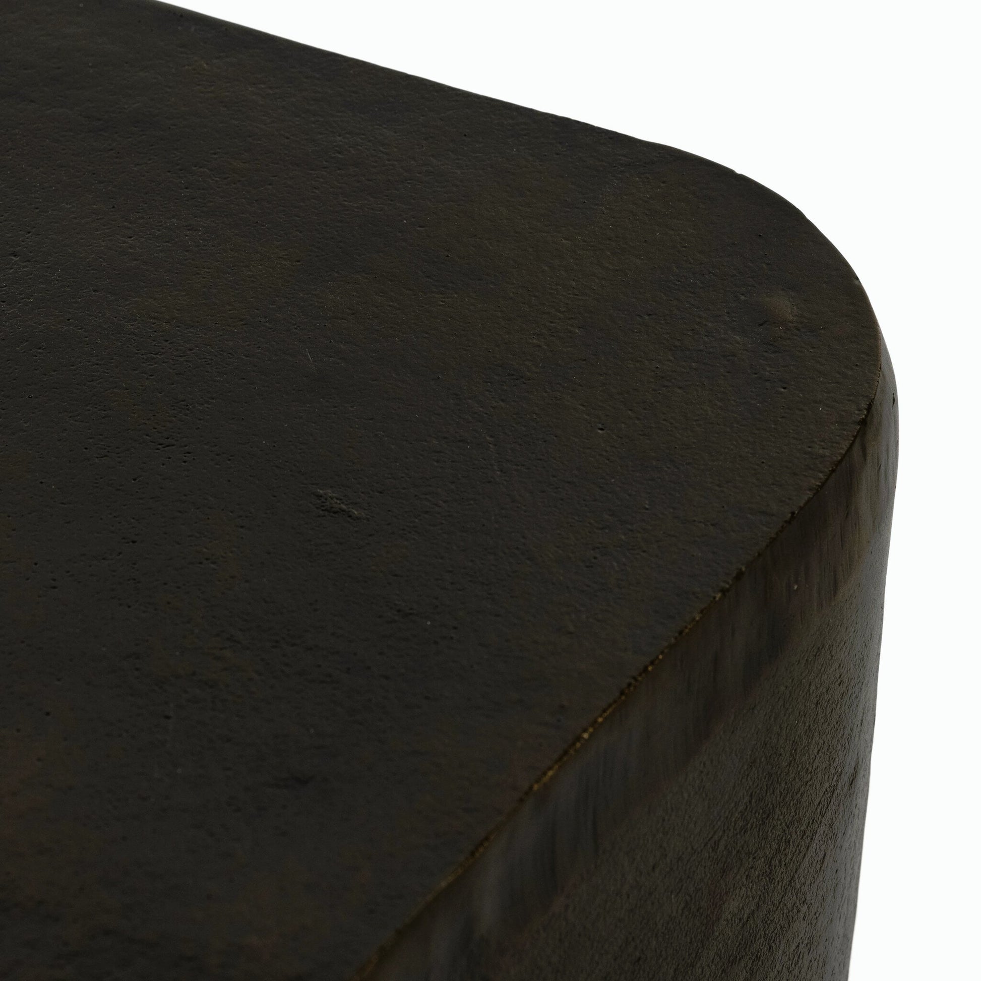 Basil Square Outdoor End Table by Four Hands. Made from aluminum in a modern style.