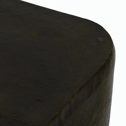 Basil Square Outdoor End Table by Four Hands. Made from aluminum in a modern style.