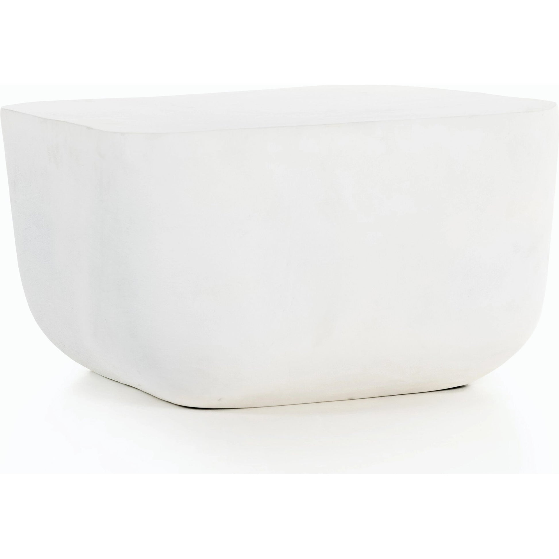 Basil Square Outdoor End Table by Four Hands. Made from aluminum in a modern style.
