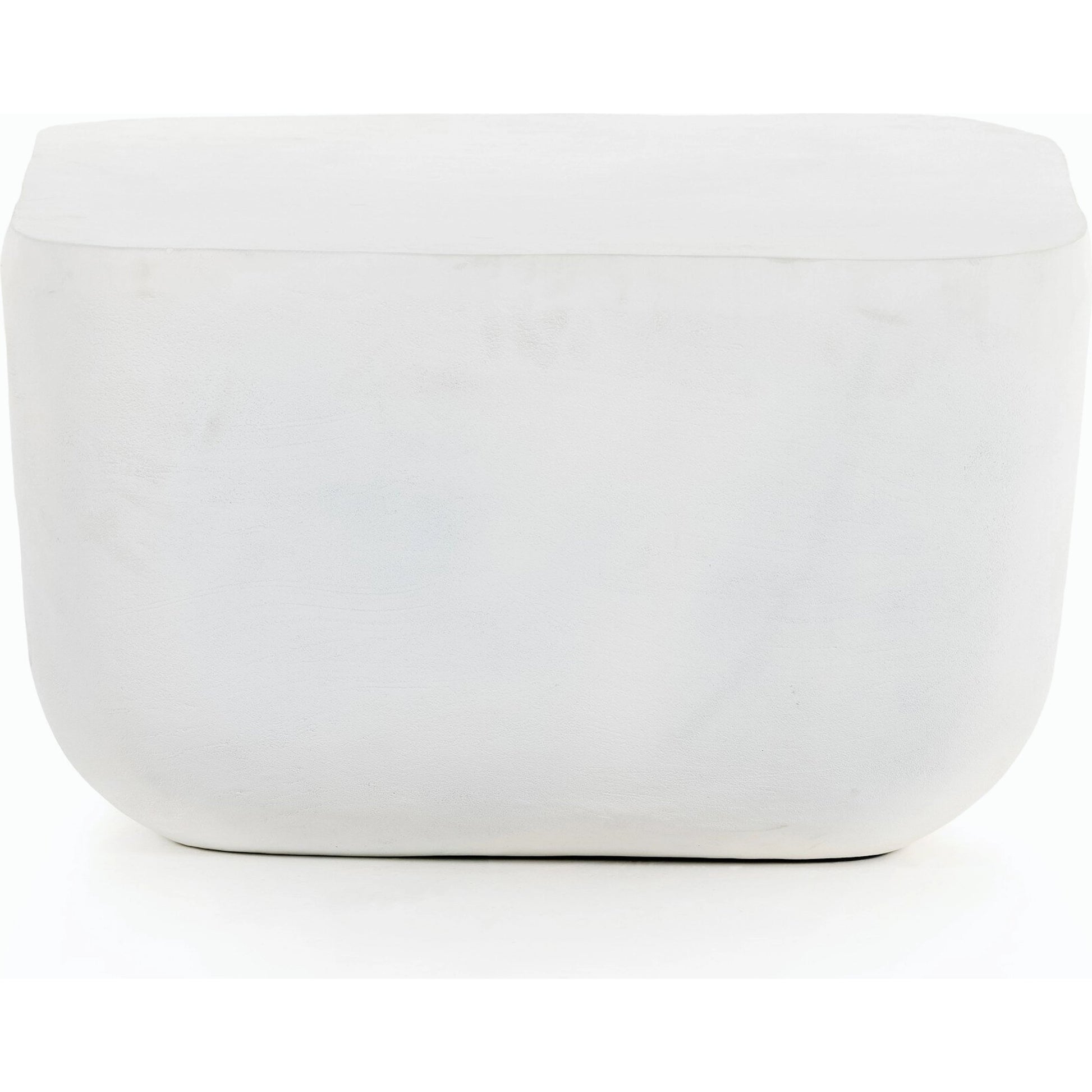 Basil Square Outdoor End Table by Four Hands. Made from aluminum in a modern style.