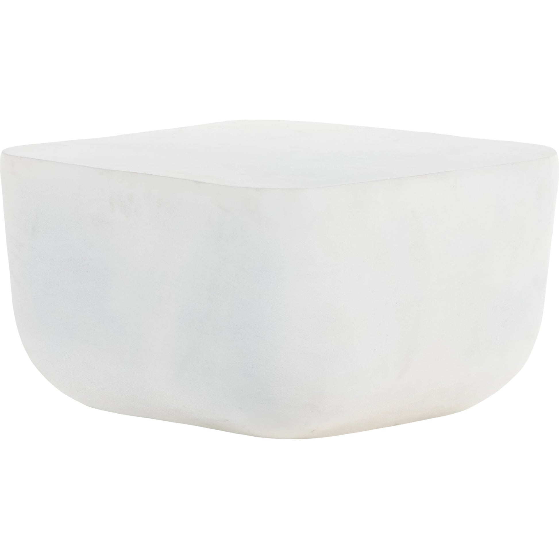 Basil Square Outdoor End Table by Four Hands. Made from aluminum in a modern style.