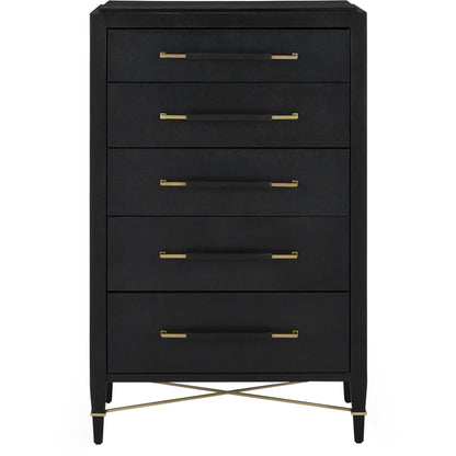 Verona Five-Drawer Chest by Currey and Company. Made from unique in a traditional style.
