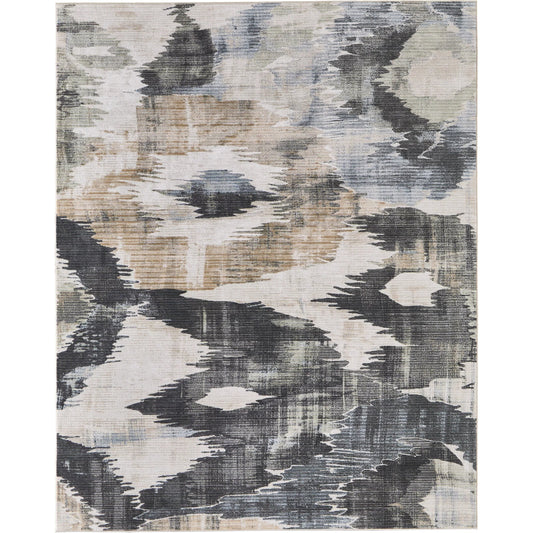 Greenwich GRW39U1F Rug by Feizy in ivory, blue, black. Made from polypropylene, polyester in a unique style.