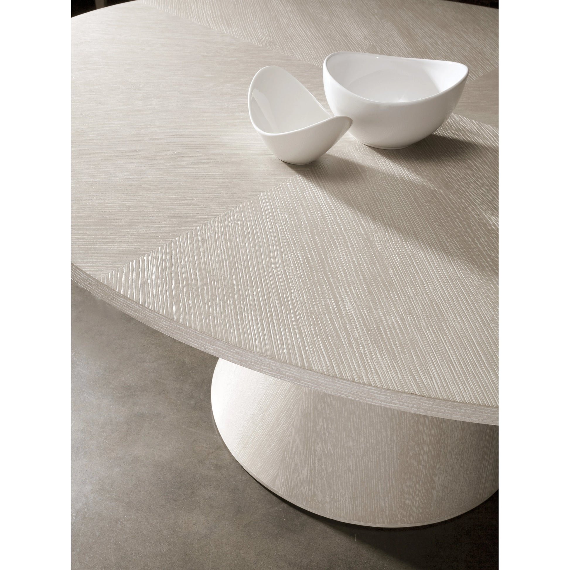Mar Monte Round Dining Table by Artistica Home in champagne taupe. Made from unique in a modern style.