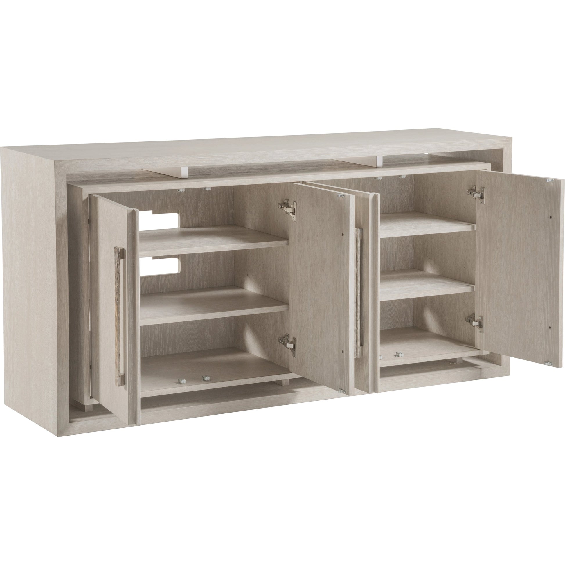 Mar Monte Media Console by Artistica Home in champagne taupe. Made from unique in a modern style.