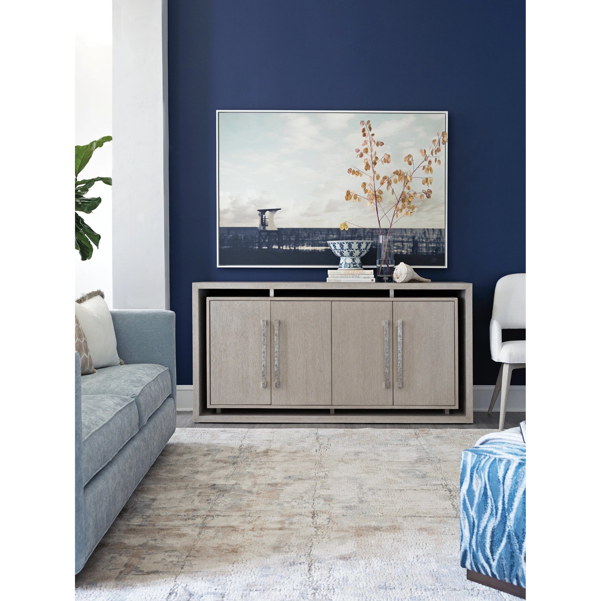 Mar Monte Media Console by Artistica Home in champagne taupe. Made from unique in a modern style.