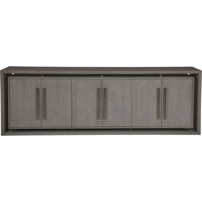 Mar Monte Long Media Console by Artistica Home in champagne taupe. Made from unique in a modern style.