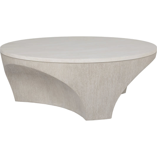 Mar Monte Round Cocktail Table by Artistica Home in champagne taupe. Made from unique in a modern style.