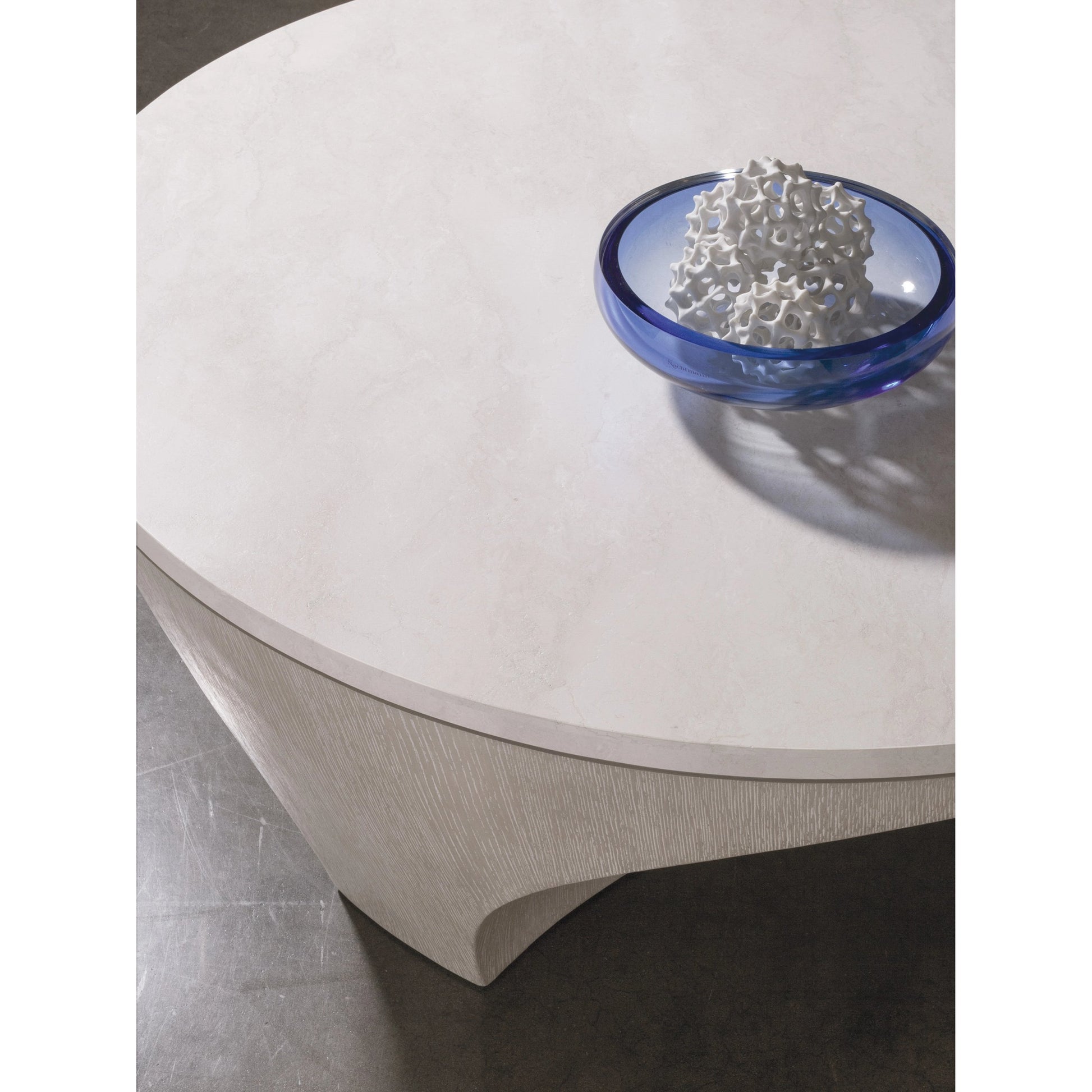 Mar Monte Round Cocktail Table by Artistica Home in champagne taupe. Made from unique in a modern style.