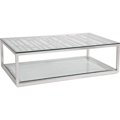 Mar Monte Grate Cocktail Table by Artistica Home in silver leaf. Made from unique in a modern style.