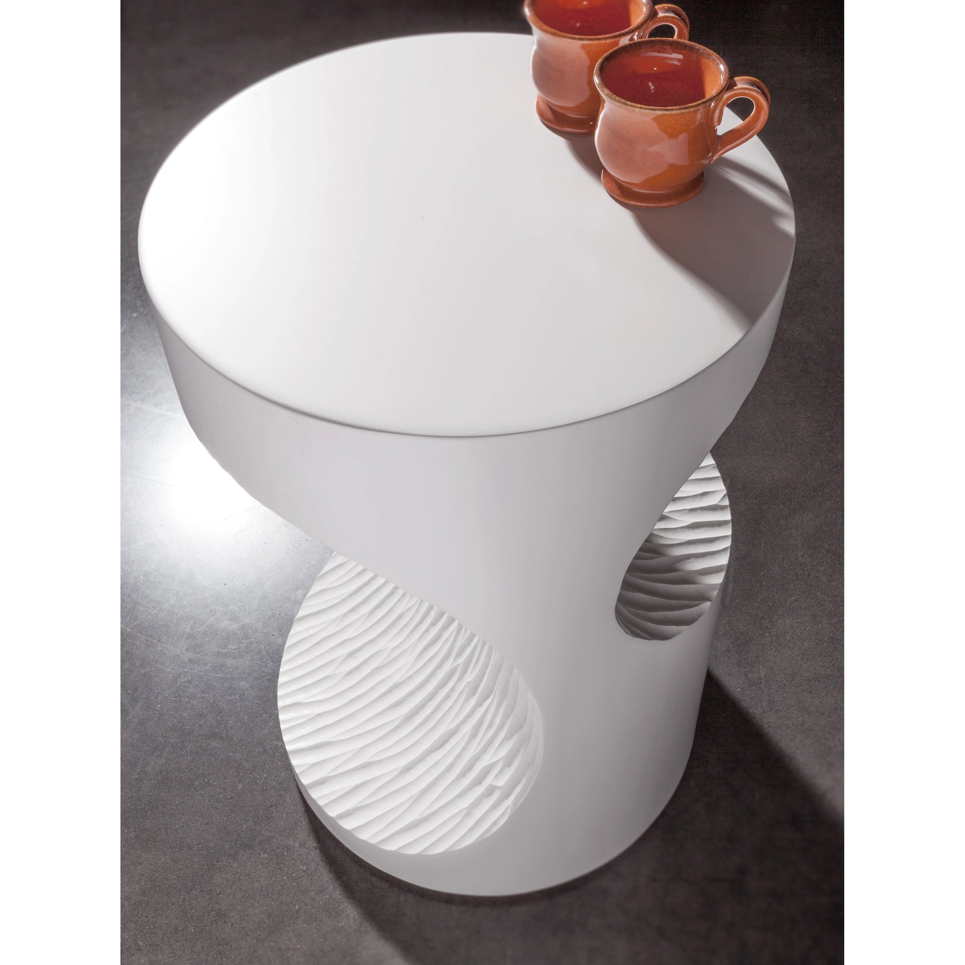 Mar Monte Round Spot Table by Artistica Home in ivory. Made from unique in a modern style.