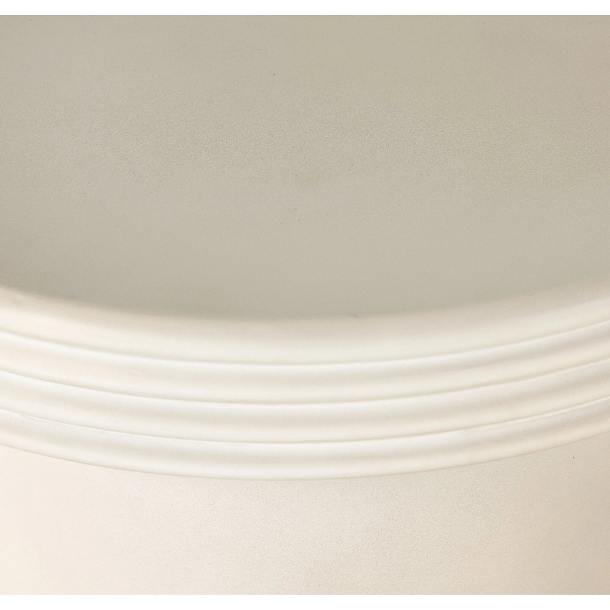 Grecia Outdoor End Table by Four Hands in white. Made from concrete in a modern style.