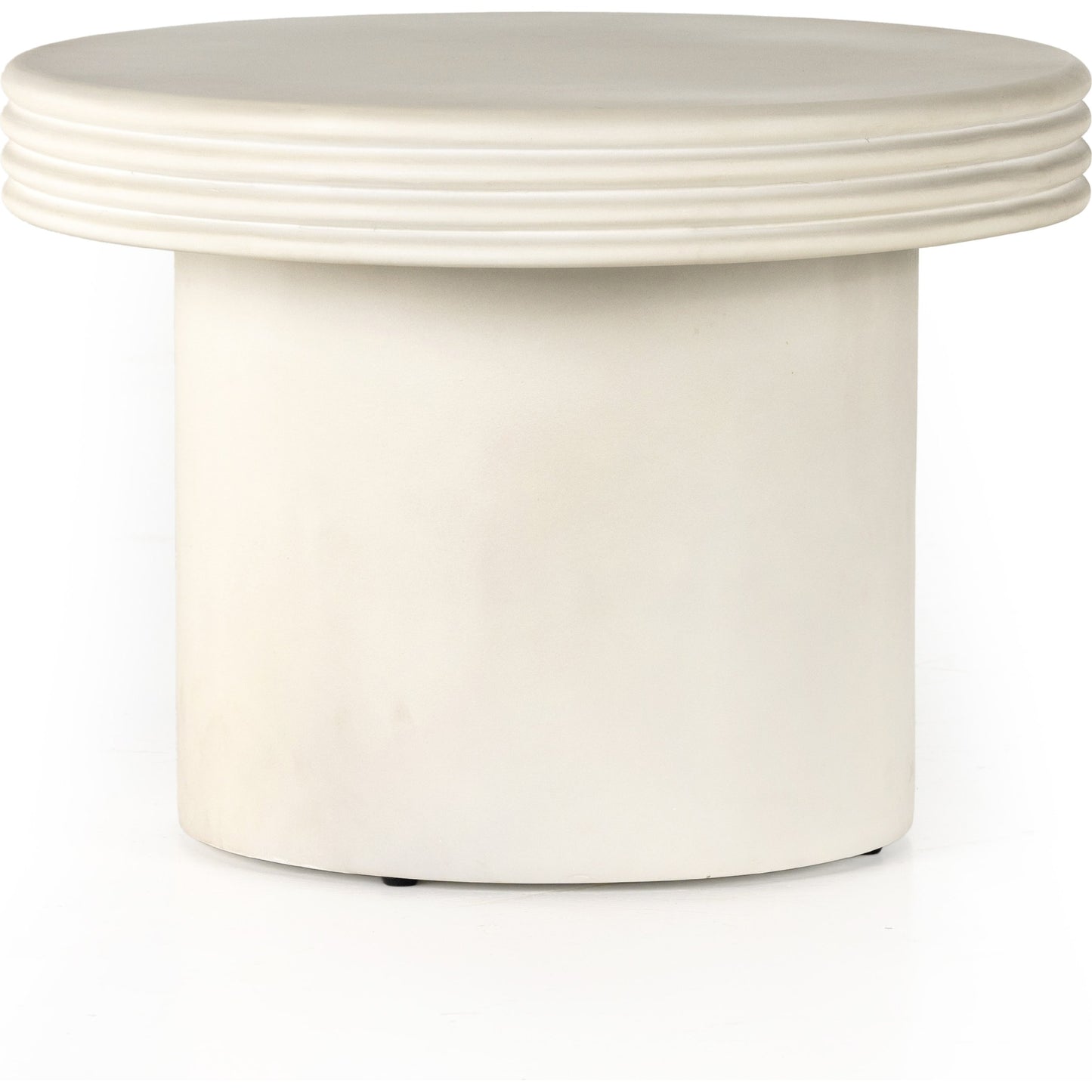 002 SI-1902494 | Additional Silo | Grecia Outdoor End Table by Four Hands in white. Made from concrete in a modern style.