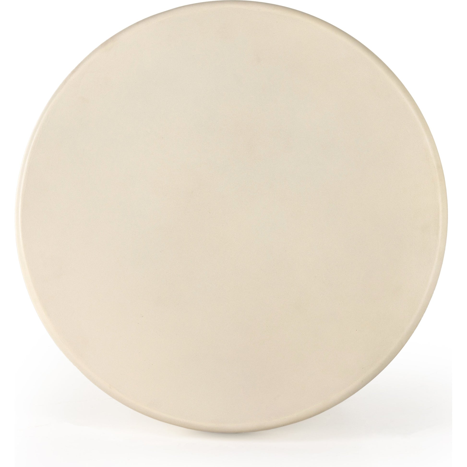 Grecia Outdoor End Table by Four Hands in white. Made from concrete in a modern style.