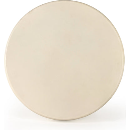 Grecia Outdoor End Table by Four Hands in white. Made from concrete in a modern style.