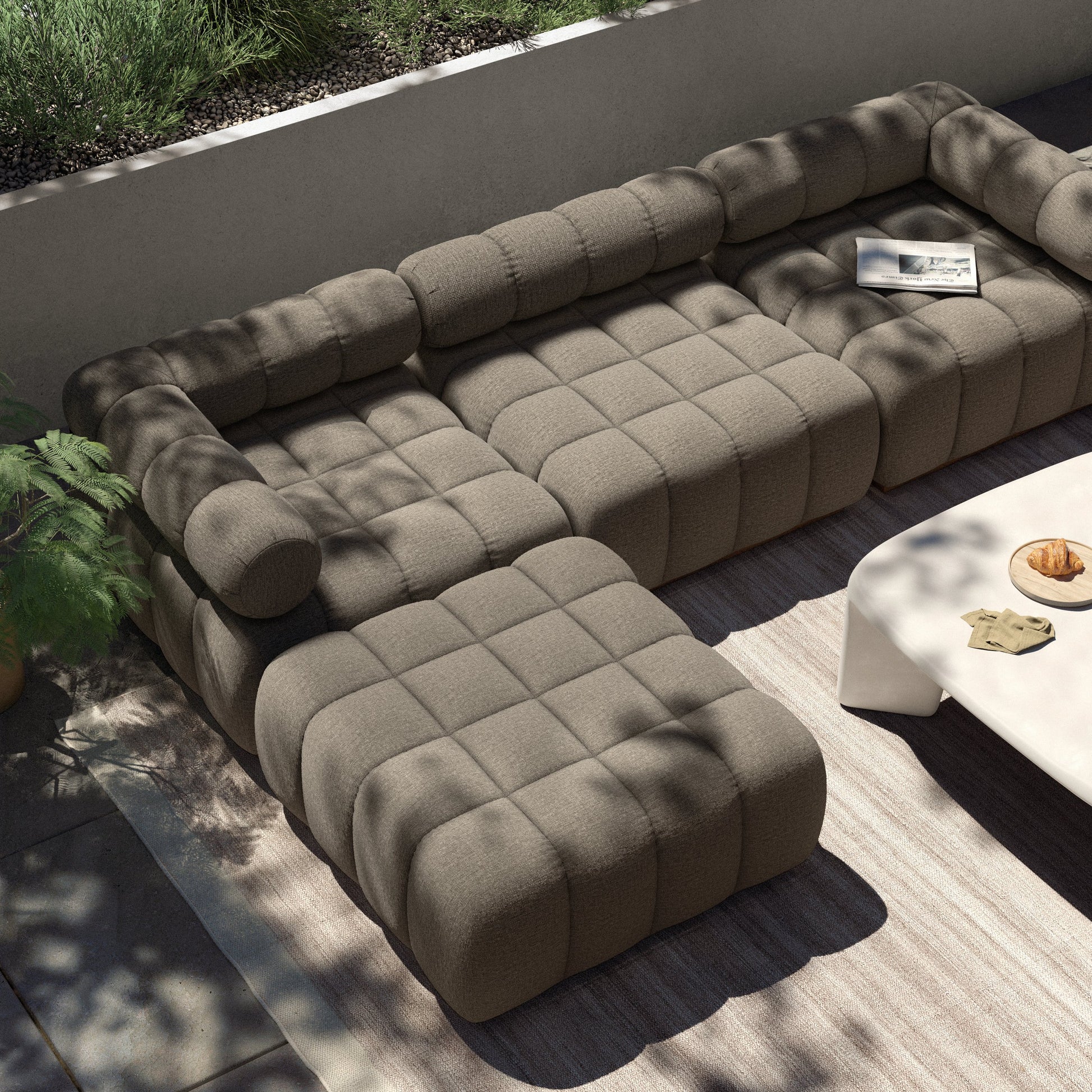 Roma Outdoor 3-Piece Sectional by Four Hands. Made from unique in a modern style.