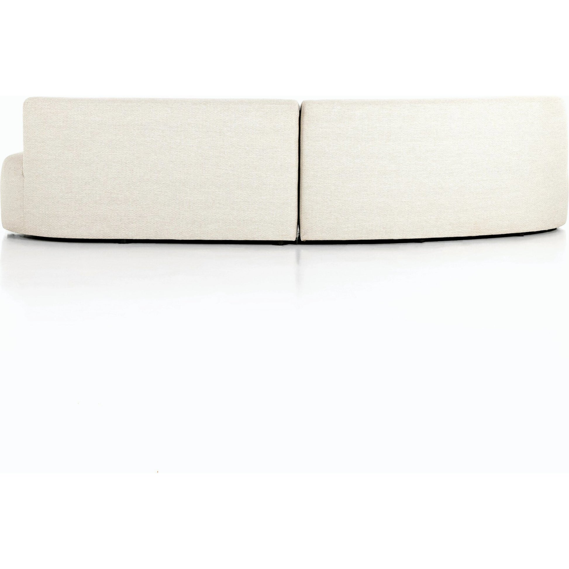 Opal Outdoor 2-Piece Sectional by Four Hands. Made from 100% olefin, 91% polyurethane foam pad, 9% polyester fiber batting, aluminum in a modern style.