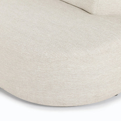 Opal Outdoor 2-Piece Sectional by Four Hands. Made from 100% olefin, 91% polyurethane foam pad, 9% polyester fiber batting, aluminum in a modern style.