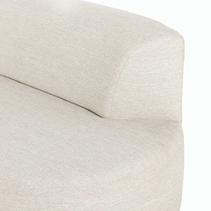 Opal Outdoor 2-Piece Sectional by Four Hands. Made from 100% olefin, 91% polyurethane foam pad, 9% polyester fiber batting, aluminum in a modern style.