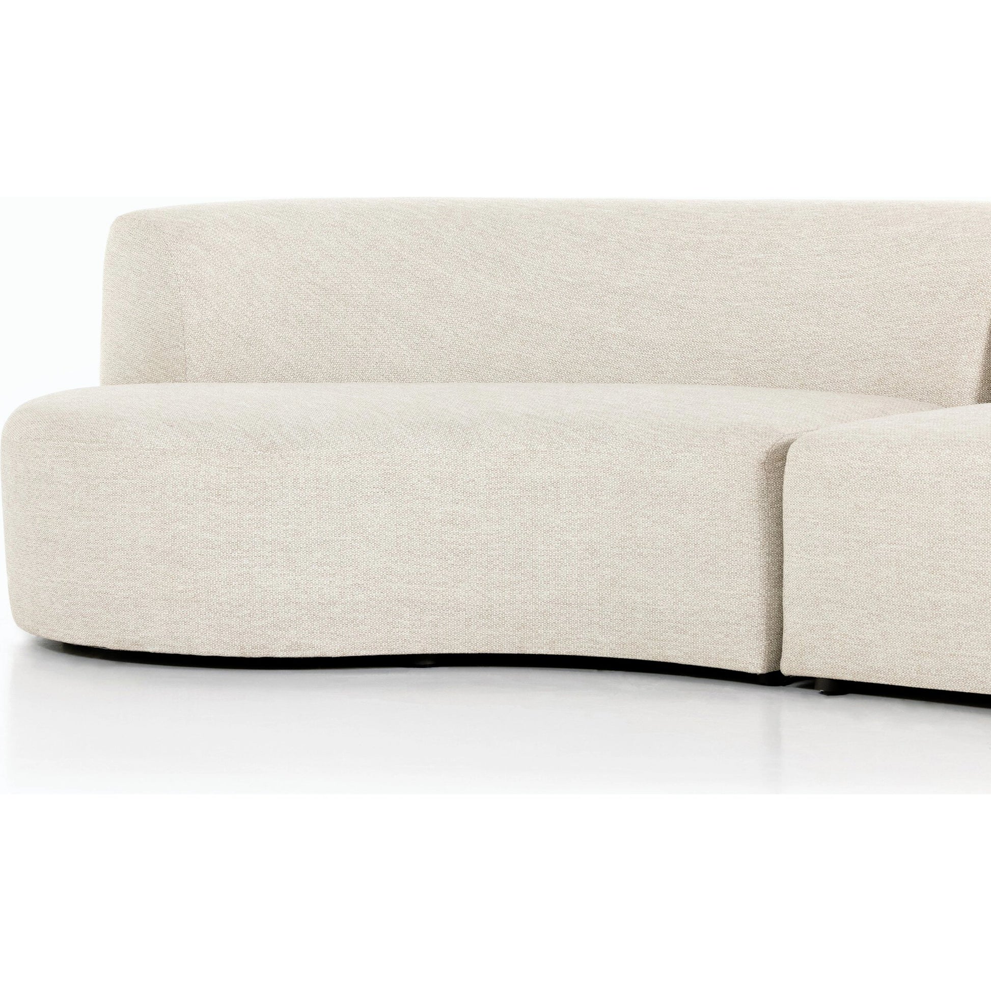 Opal Outdoor 2-Piece Sectional by Four Hands. Made from 100% olefin, 91% polyurethane foam pad, 9% polyester fiber batting, aluminum in a modern style.