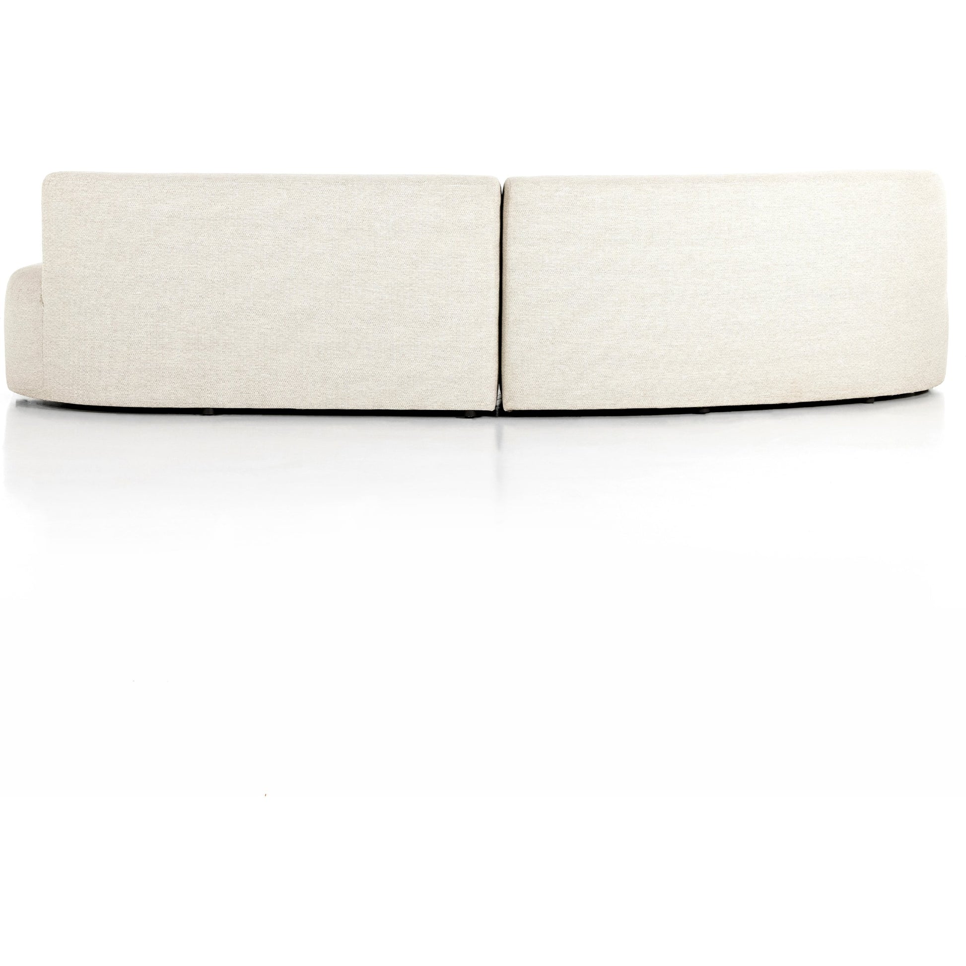 Opal Outdoor 2-Piece Sectional by Four Hands. Made from 100% olefin, 91% polyurethane foam pad, 9% polyester fiber batting, aluminum in a modern style.